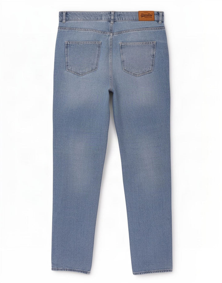 Superdry Mens Ruby Slim Capri Jeans W30 L23 Azul Algodão