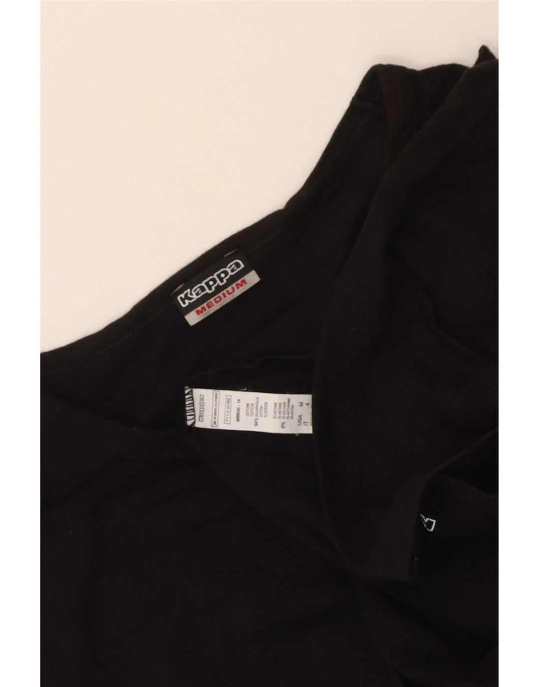 Camiseta masculina Kappa Top médio algodão preto
