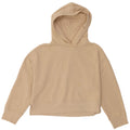 Zara Womens Oversized Hoodie Jumper Reino Unido 14 Algodão Bege Médio