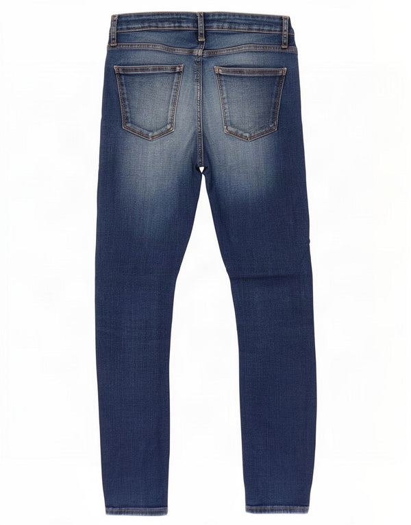 Zara Jeans Skinny Feminino UE 38 Pequeno W28 L27 Azul