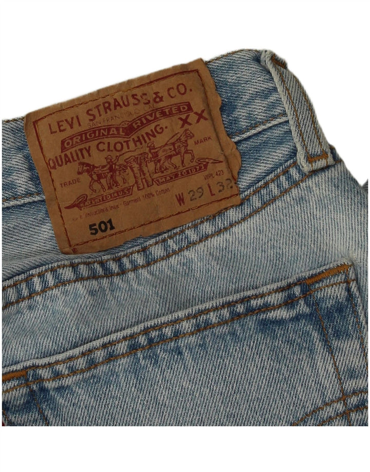 Jeans Levis 501 Straight Masculino W29 L32 Azul