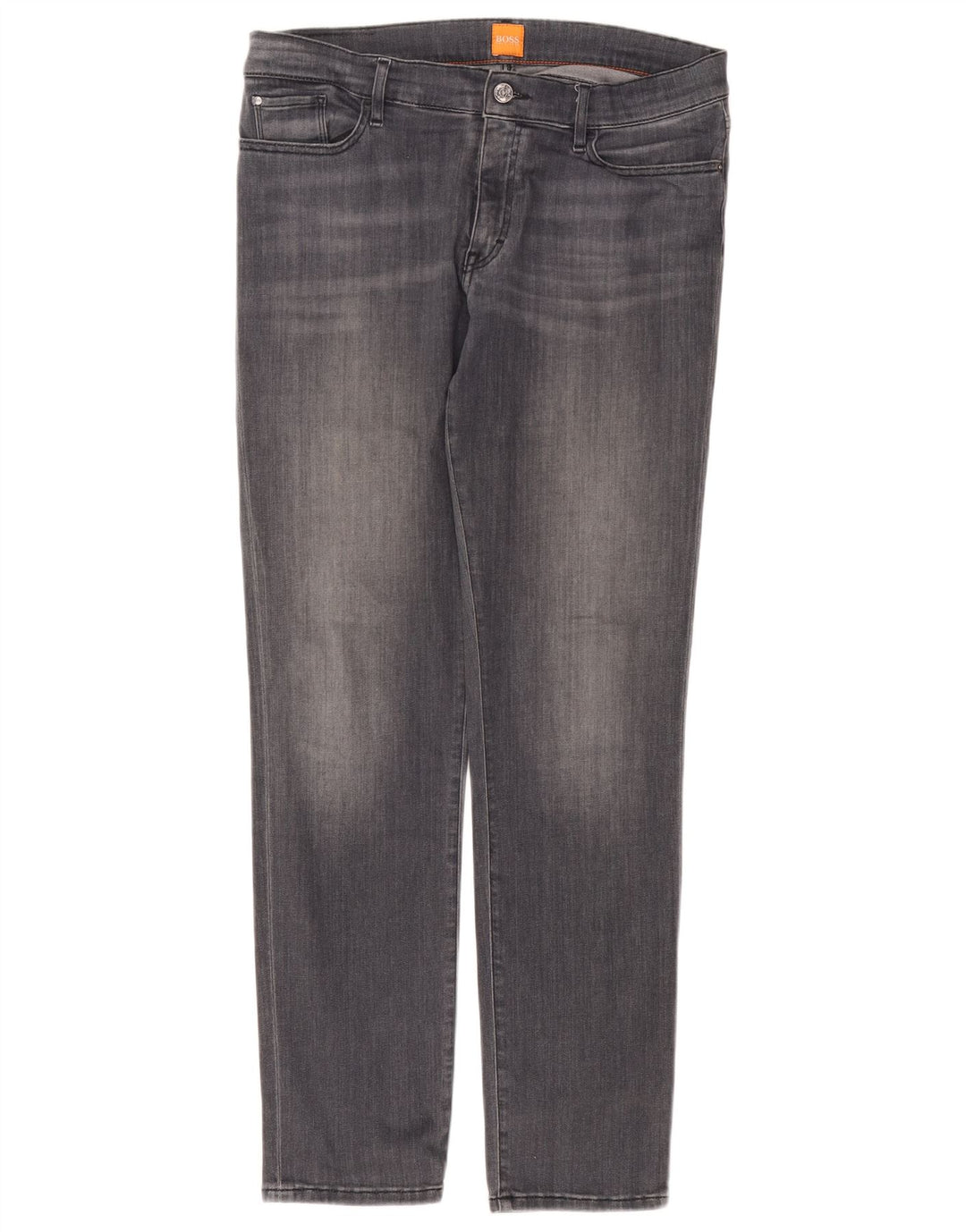 Hugo Boss Jeans reto masculino W32 L34 algodão cinza