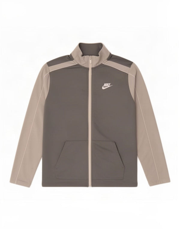 Jaqueta Nike Boys Tracksuit Top 13-14 Anos XL Cinza Colourblock Poliéster