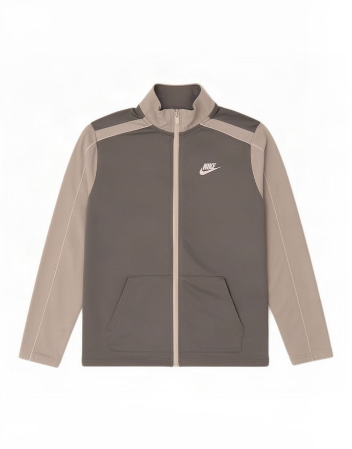 Jaqueta Nike Boys Tracksuit Top 13-14 Anos XL Cinza Colourblock Poliéster