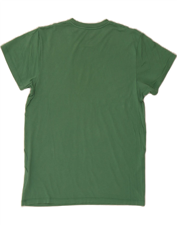 VANS Mens Custom Fit T-Shirt Top Medium Green Cotton Vintage Vans and Second-Hand Vans from Messina Hembry 