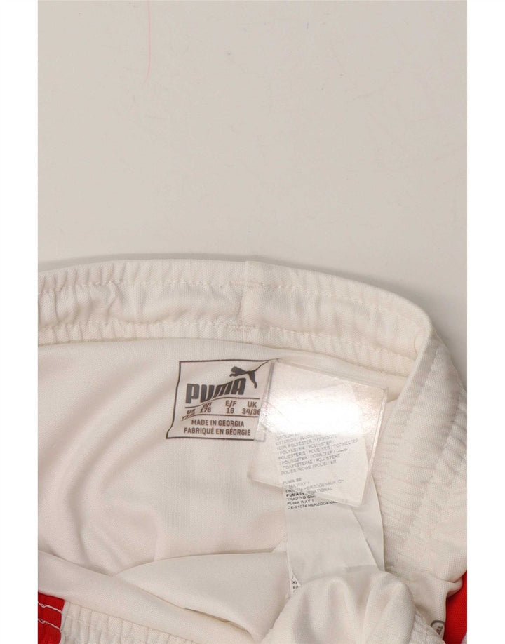 Shorts esportivos Puma meninos 15-16 anos branco colorblock poliéster