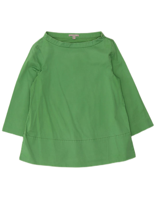 Blusa feminina Cos com ajuste relaxado manga 3/4 EU 34 XS algodão verde