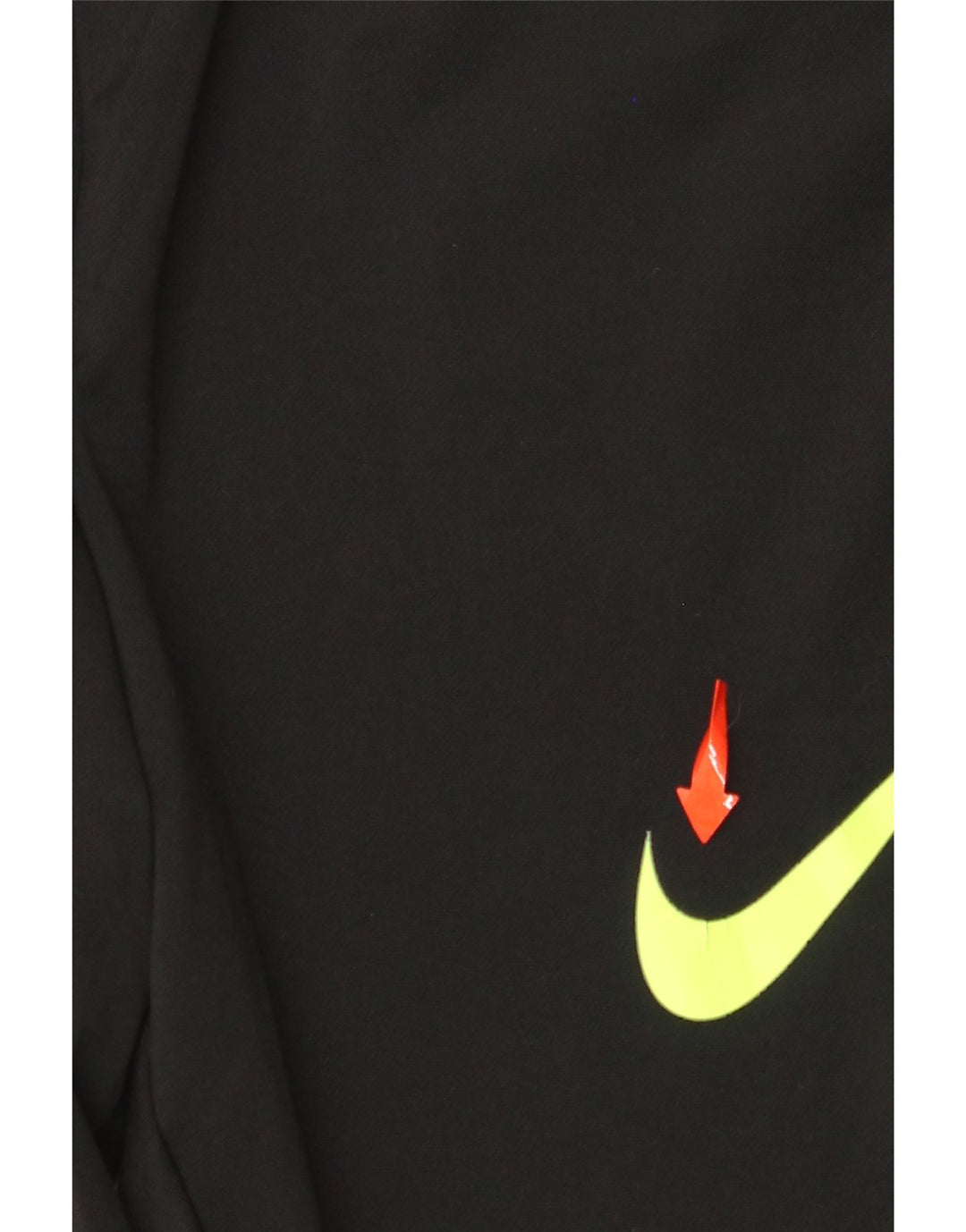 Calça de treino masculina NIKE Dri Fit médio preto colorblock poliéster