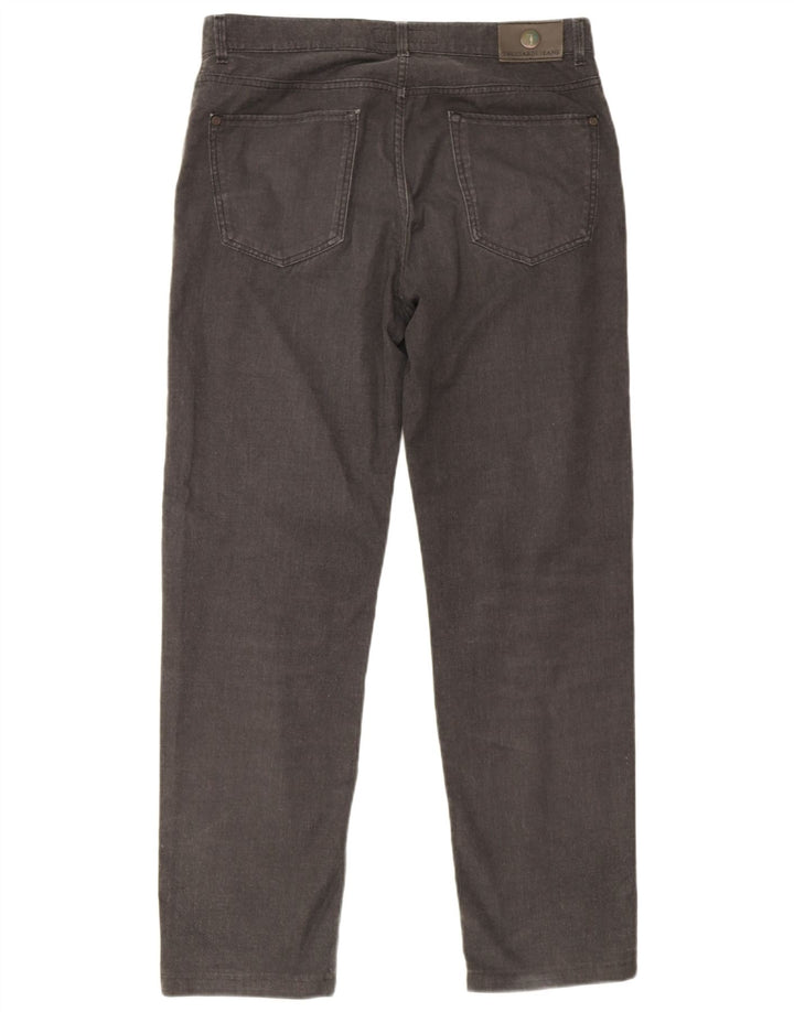 Calça casual reta masculina Trussardi W35 L30 cinza