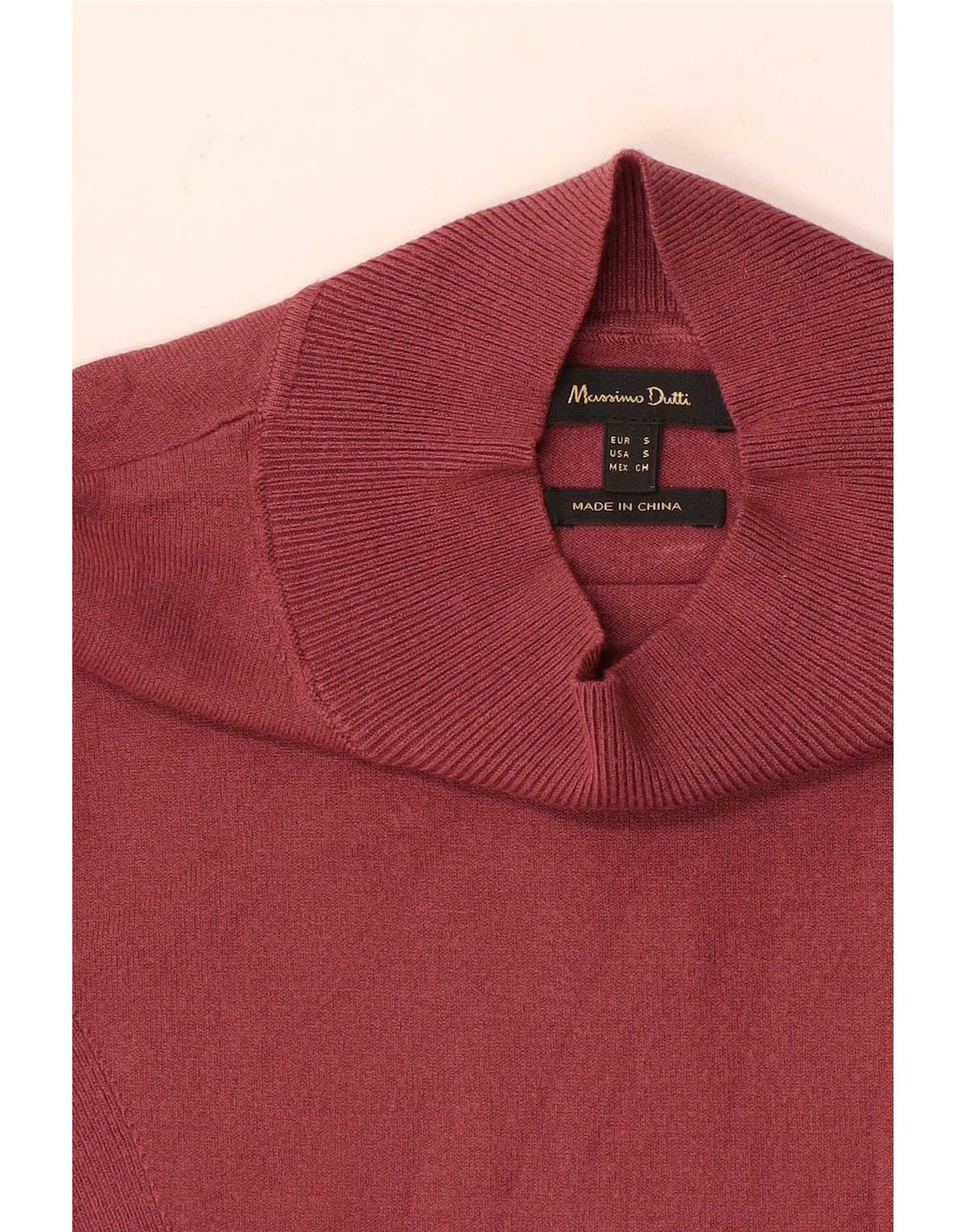 Blusa feminina Massimo Dutti UK 8 pequena vermelha