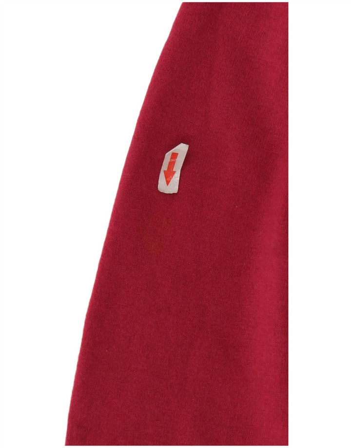 Suéter feminino Marks & Spencer com decote em V Reino Unido 16 grande rosa