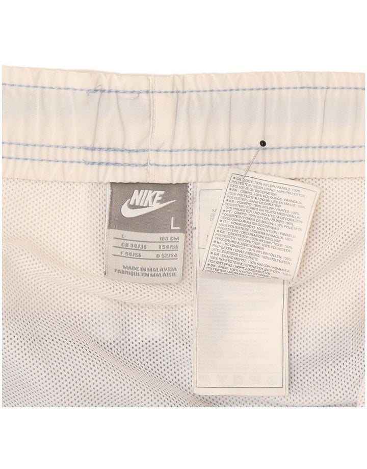 Shorts esportivos masculinos Nike grande azul colorblock nylon