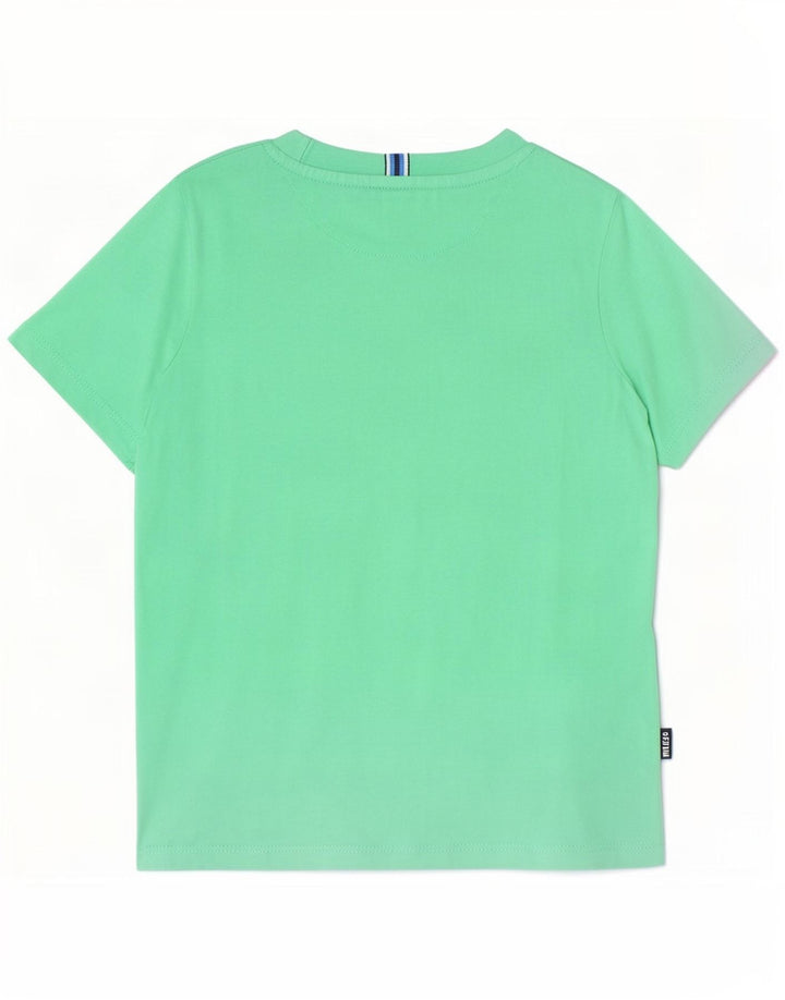 Camiseta gráfica Ted Baker Boys 3-4 anos algodão verde