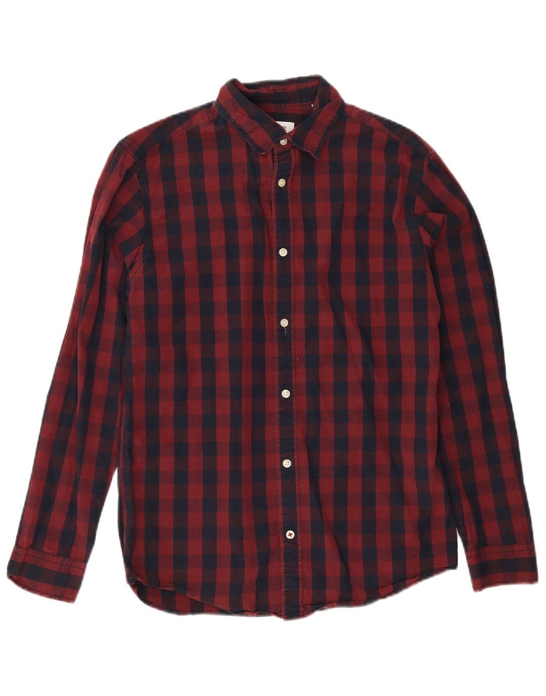 Camisa masculina Jack & Jones média Borgonha Gingham