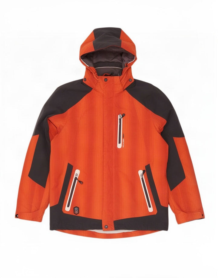 Jaqueta de esqui masculina Killtec com capuz UK 42 XL laranja Colourblock poliéster