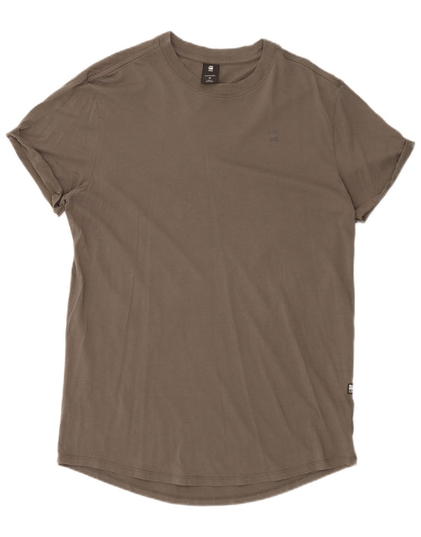 Camiseta masculina G-Star Top algodão cinza médio