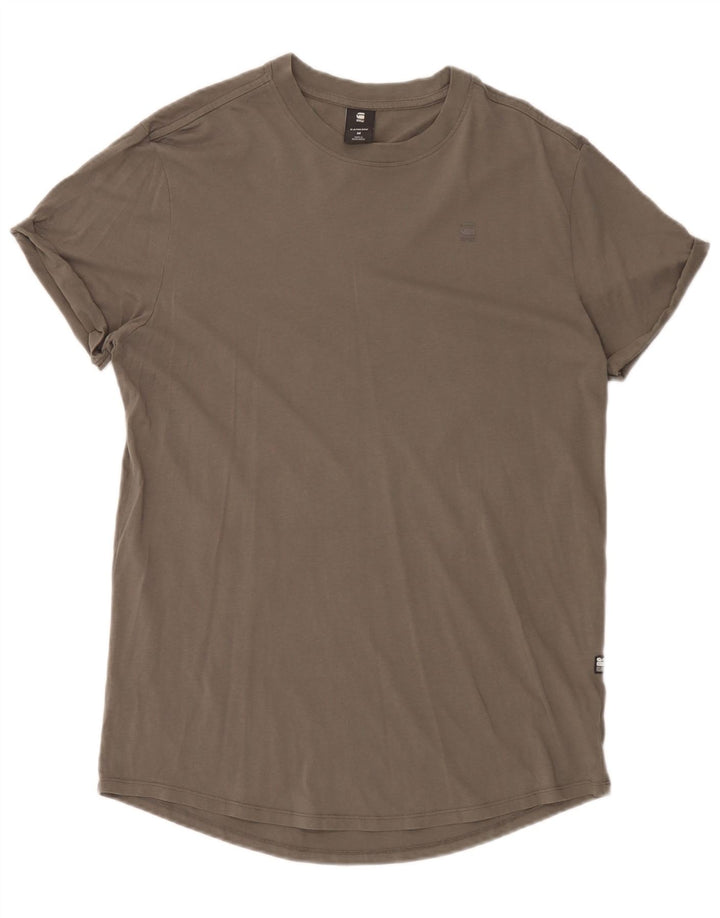 Camiseta masculina G-Star Top algodão cinza médio