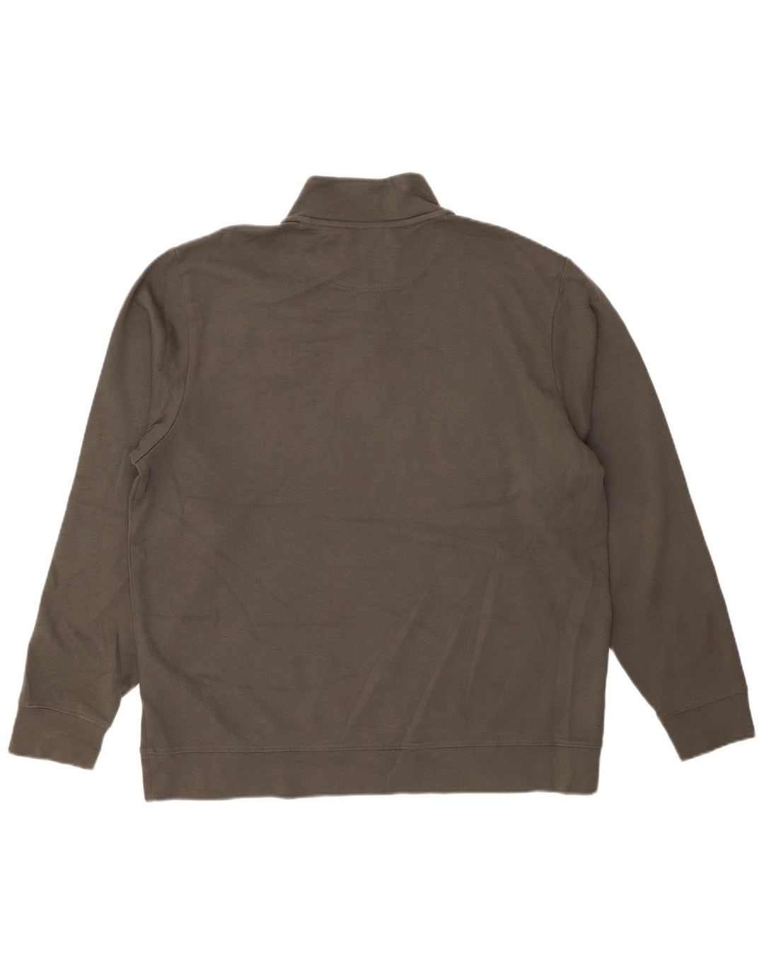 Suéter masculino VINEYARD VINES com zíper e gola grande cinza
