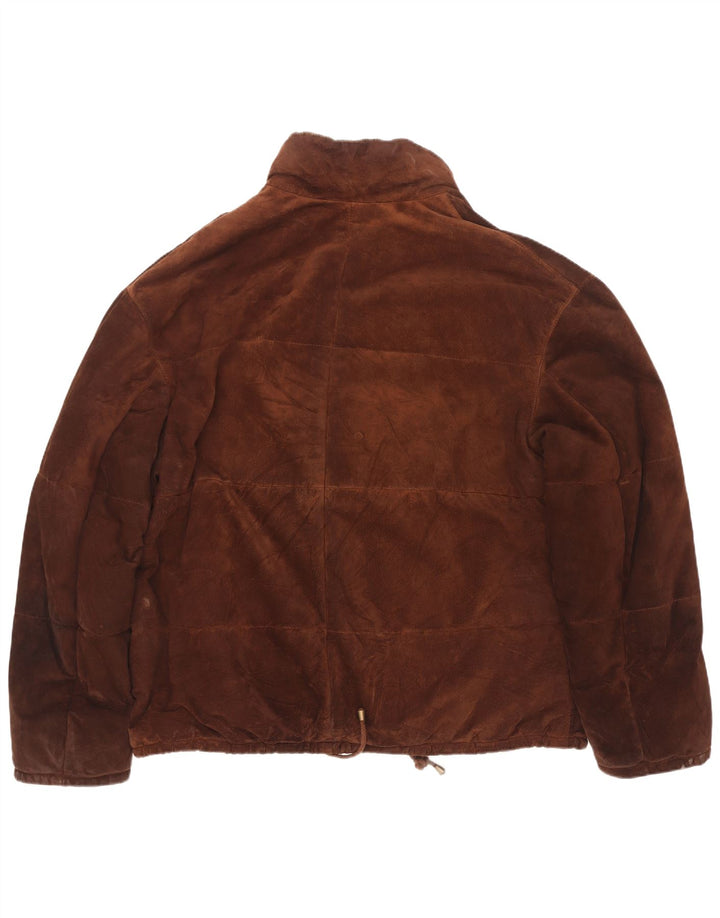 Jaqueta corta-vento masculina Conbipel natural wear camurça IT 52 grande marrom