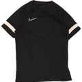 Nike Mens Camiseta Top Médio Preto Listrado Poliéster Esportes