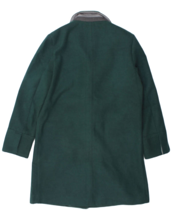 Sobretudo feminino Topshop UK 8 poliéster verde pequeno