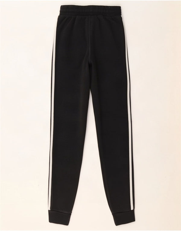 Calças de treino femininas Adidas Joggers UK 4 XS algodão preto