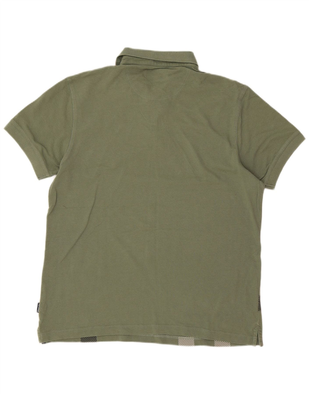 Camisa polo masculina Barbour grande xadrez verde