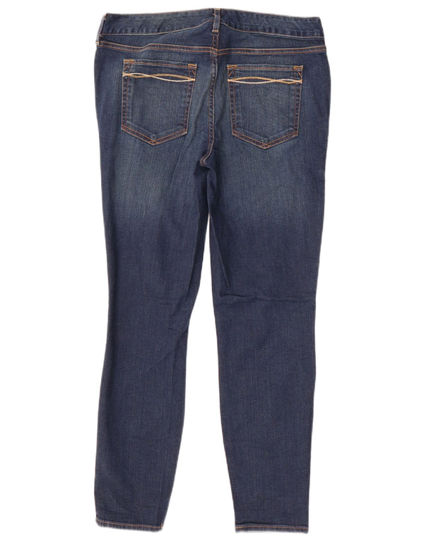 Eddie Bauer Calça jeans feminina ligeiramente curvilínea EUA 10 grande W32 L27 azul