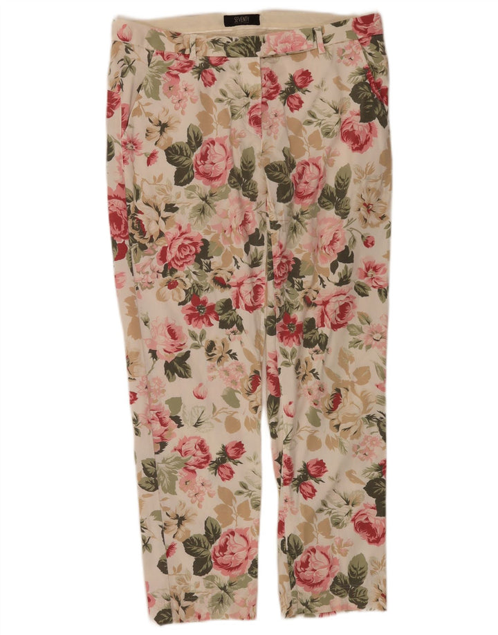 Calça cropped feminina Seventy IT 44 Médio W30 L26 Multicolorido Floral