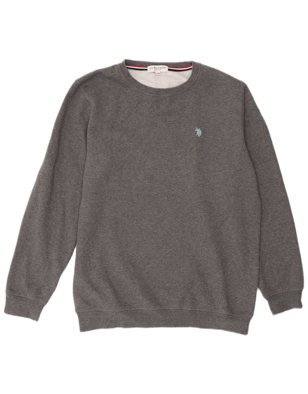 US Polo Assn. Moletom masculino Jumper 2XL algodão cinza