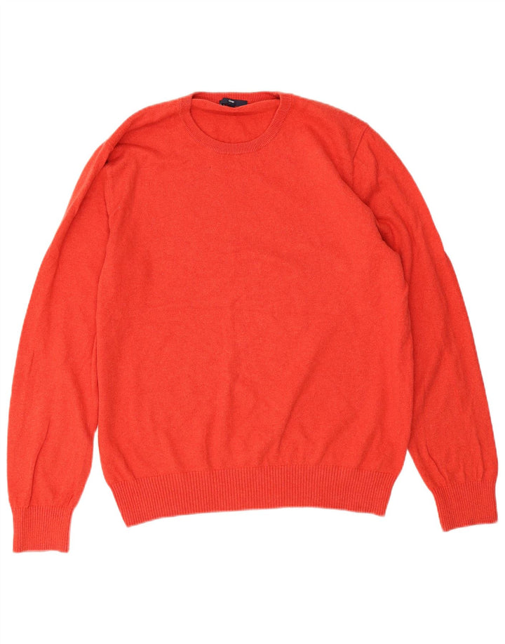 Suéter masculino Gap com gola redonda, grande algodão vermelho