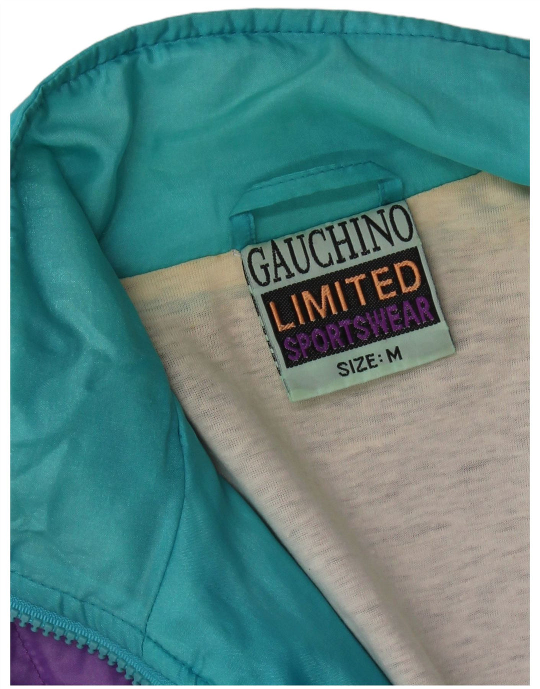 Jaqueta masculina VINTAGE com agasalho gráfico médio colorido bloco colorido