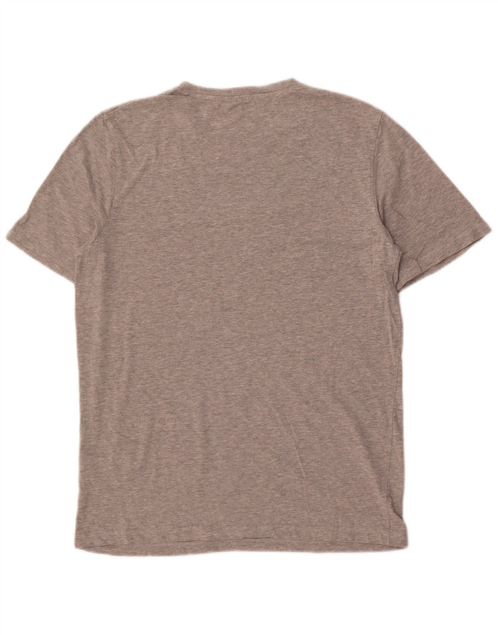 Camiseta gráfica masculina Jack & Jones algodão cinza médio