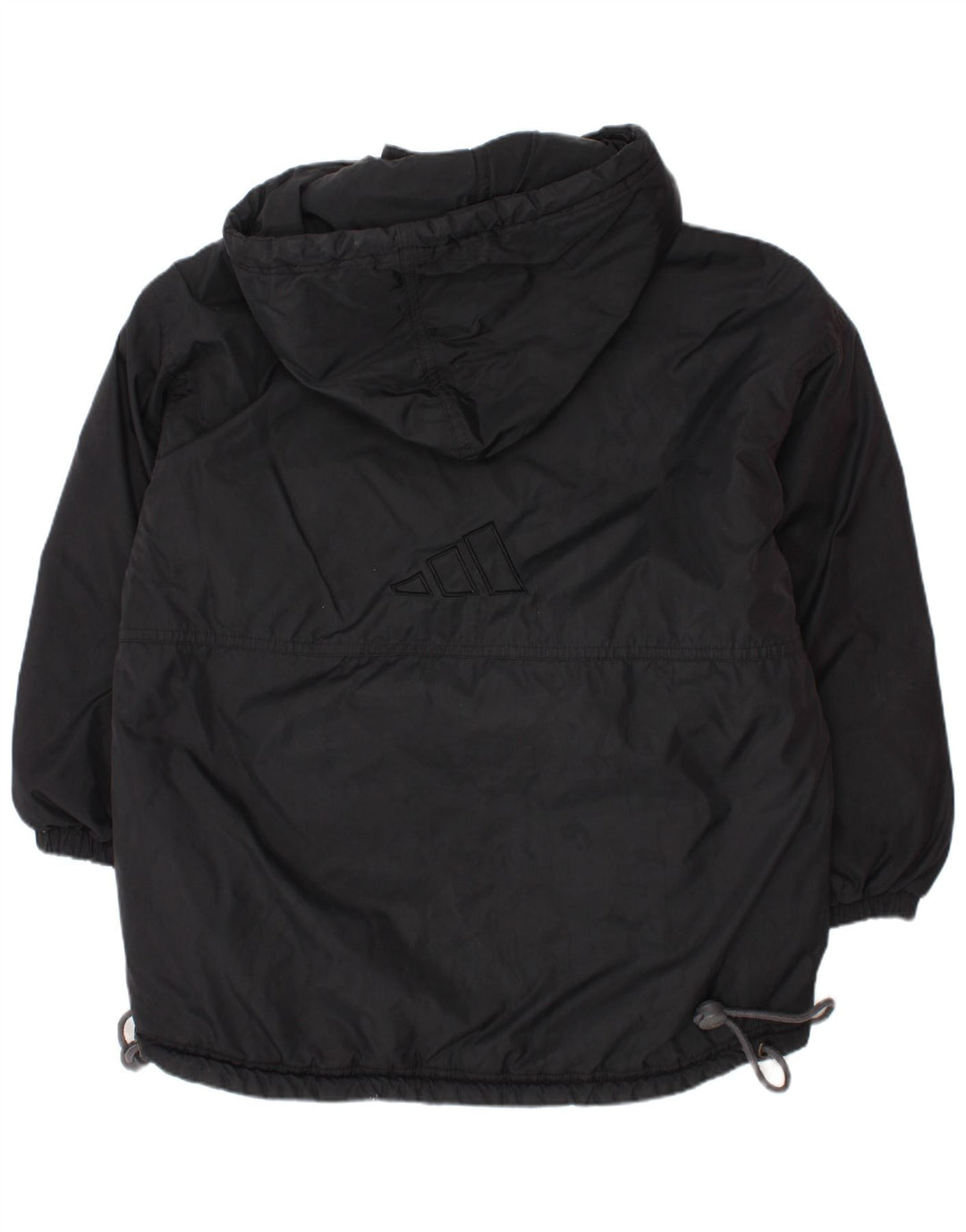 Casaco ADIDAS Menino Graphic Hooded Padded 8-9 Anos Preto Poliamida
