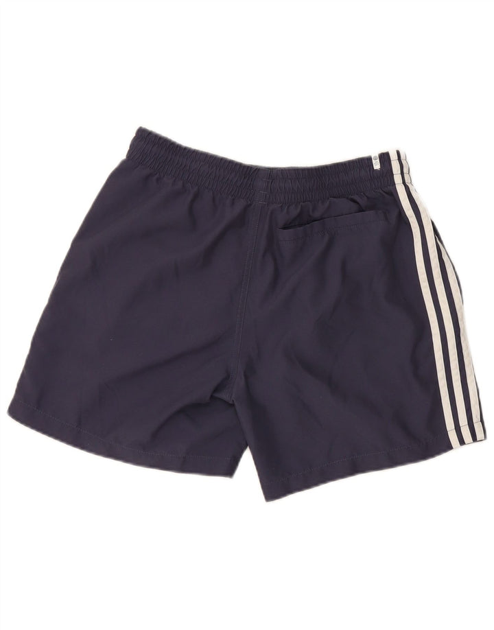 Shorts de natação masculino Adidas médio azul marinho poliéster