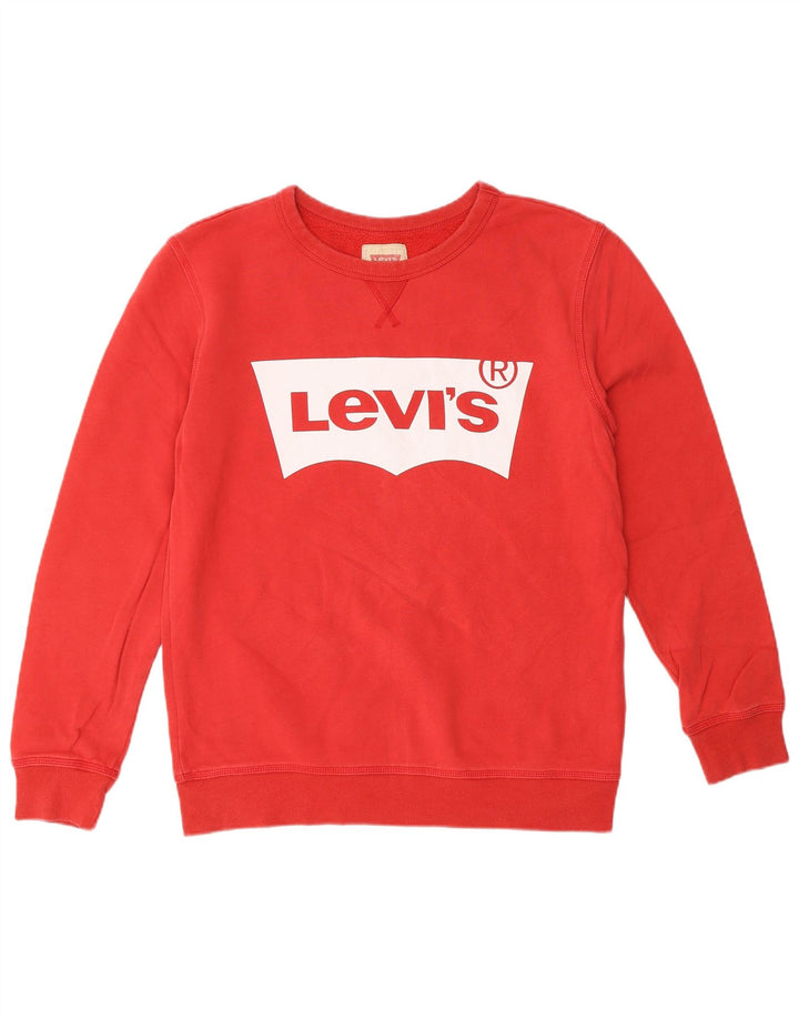 Moletom gráfico LEVI'S Boys 15-16 anos algodão vermelho