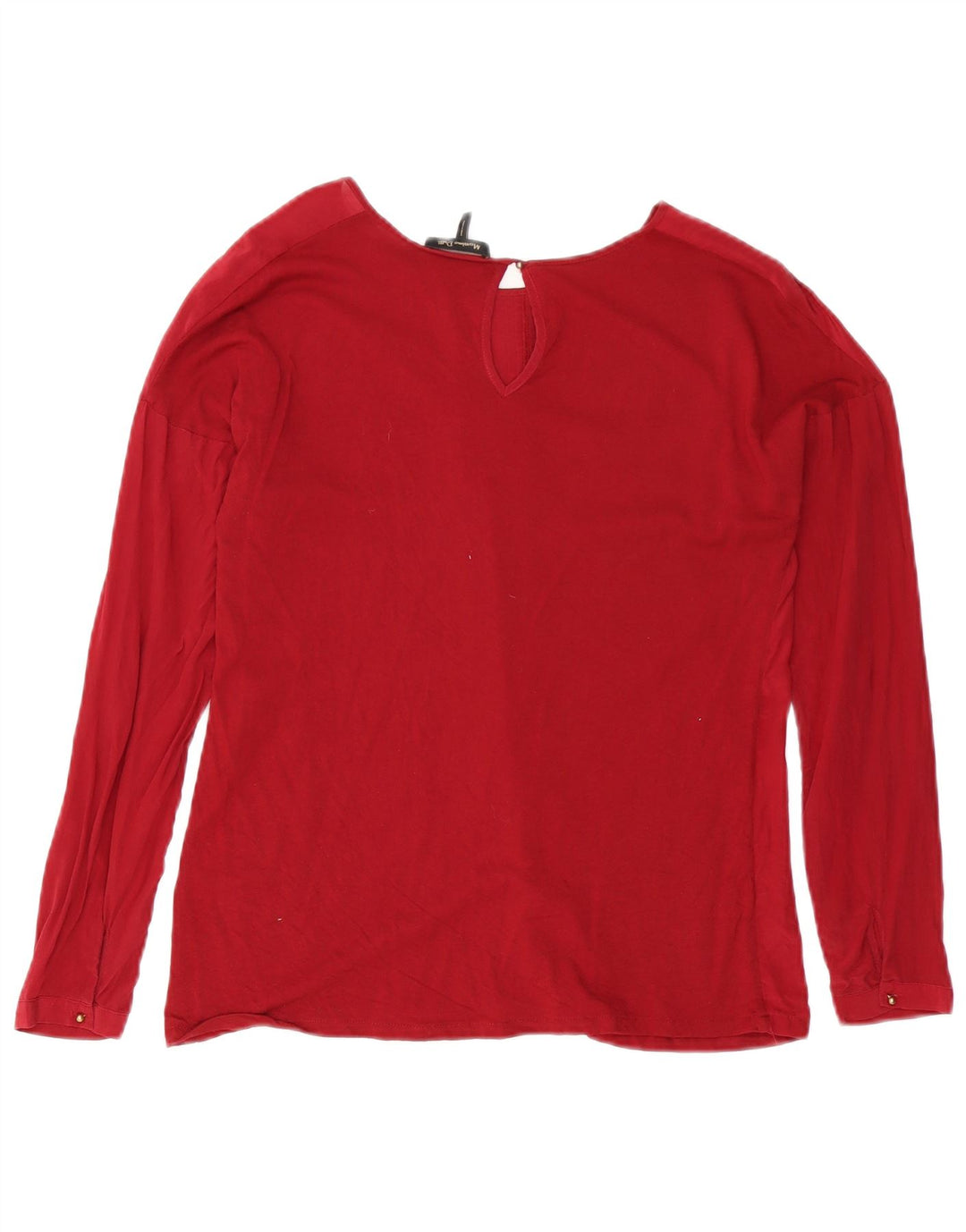 Blusa feminina Massimo Dutti com ajuste solto, Reino Unido 10 pequena vermelha