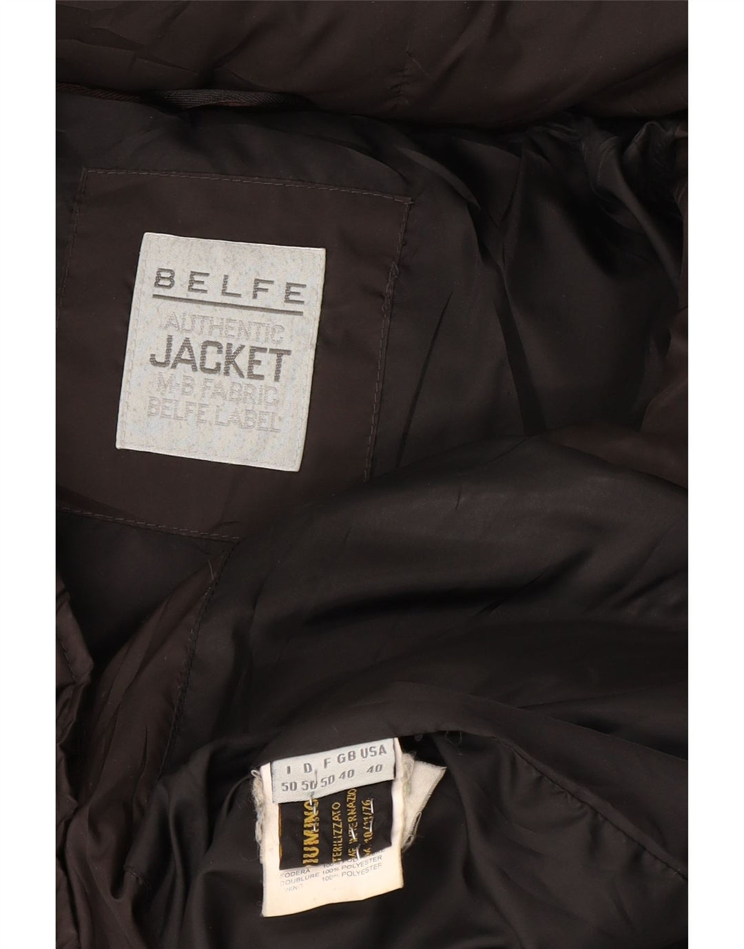 Jaqueta acolchoada com capuz masculina Belfe UK 40 poliéster preto grande
