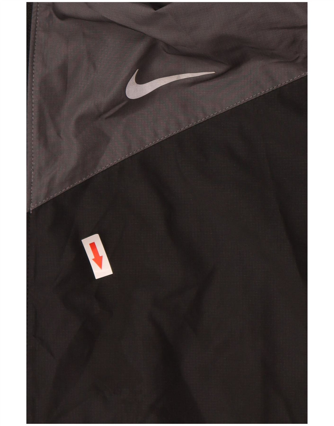 Jaqueta de chuva masculina Nike com capuz UK 40 grande poliéster colorblock preto