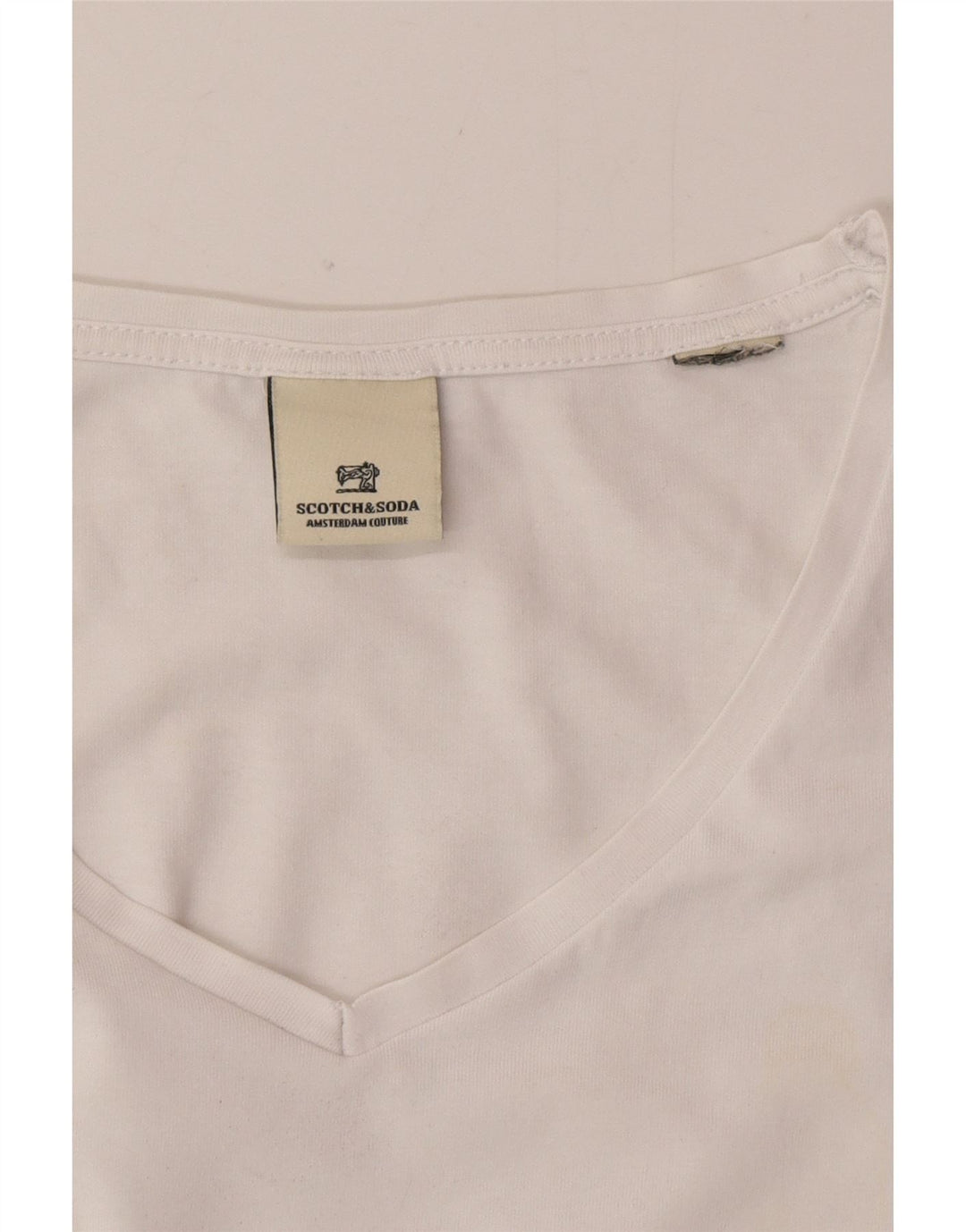 Camiseta masculina Scotch & Soda grande branca