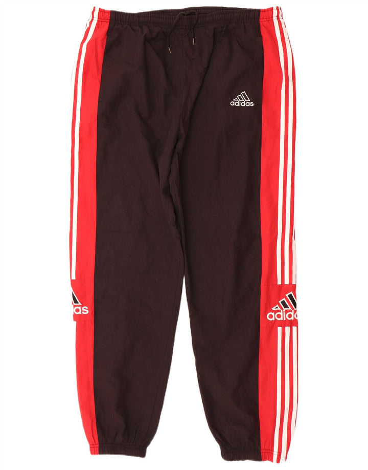 ADIDAS Mens Graphic Tracksuit Calças Joggers XL Preto Colourblock