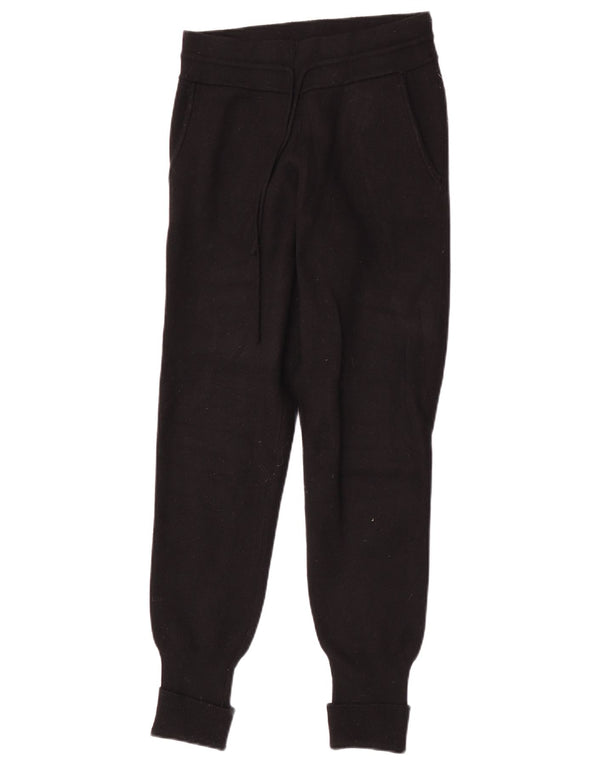 Zara Calça feminina de treino joggers pequena viscose preta