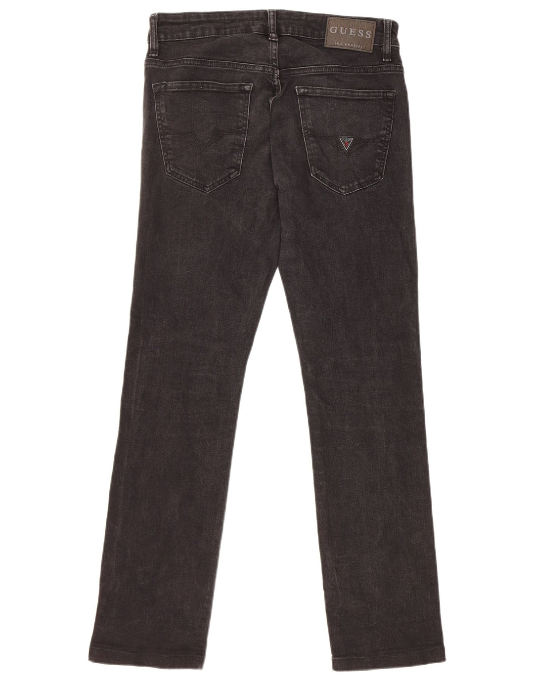 GUESS Womens Slim Jeans W29 L30 Black Cotton