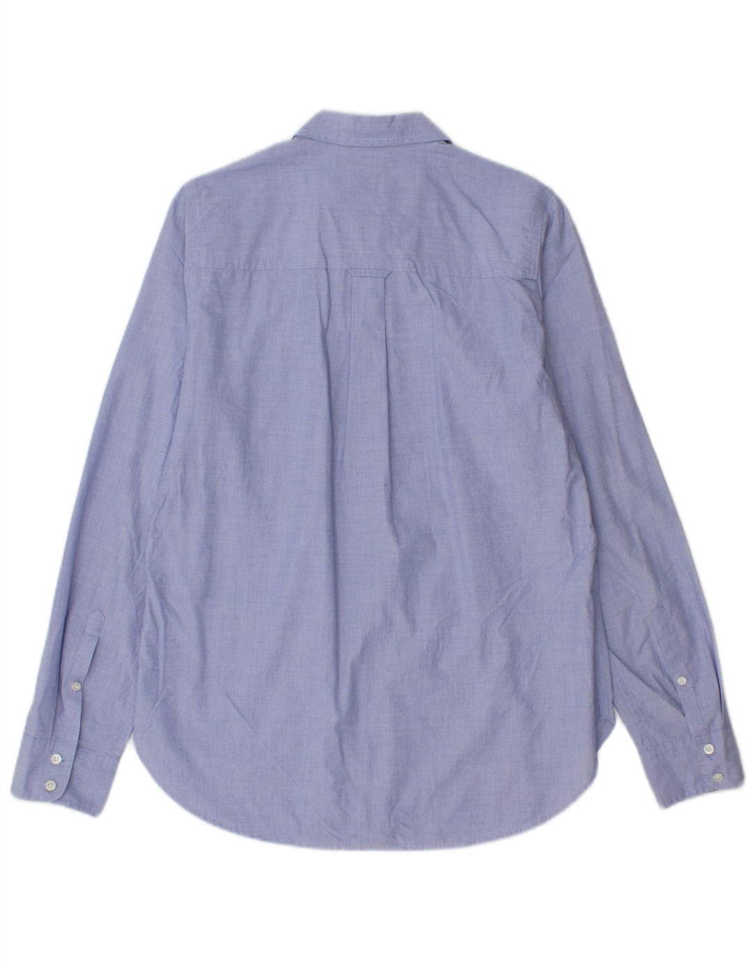 J. CREW Camisa feminina clássica de ajuste clássico EUA 4 algodão azul pequeno
