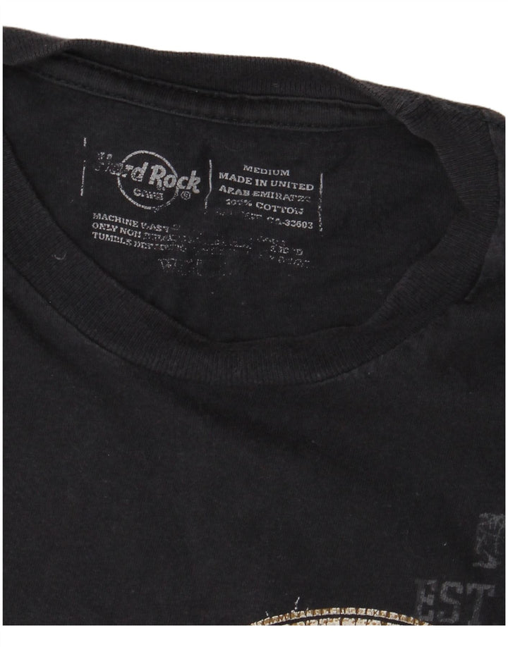 Camiseta masculina HARD ROCK CAFE Munich Graphic Top médio azul marinho algodão