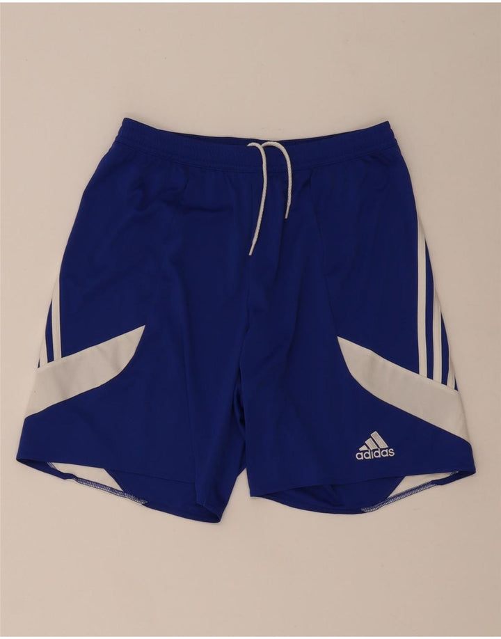 Adidas Masculino Climalite Sport Shorts Médio Azul Colorblock Poliéster