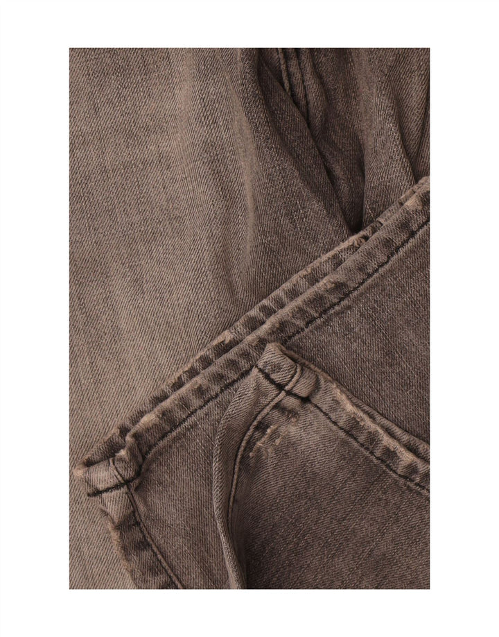 Zara Mens Straight Jeans EU 38 Pequeno W38 L35 Cinza Algodão