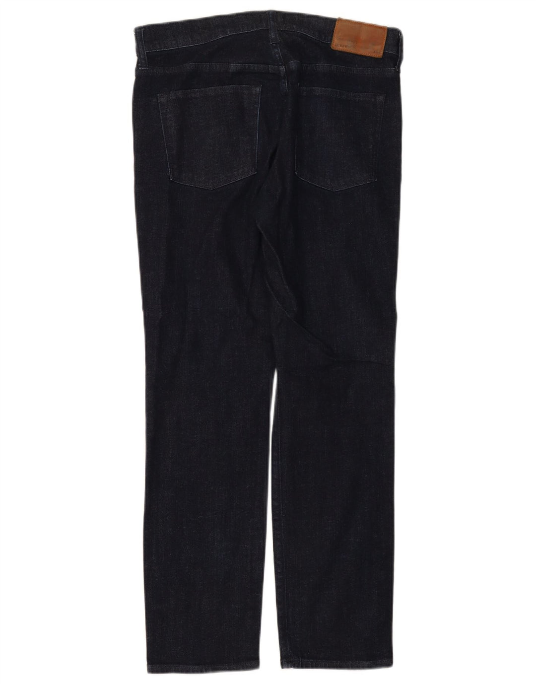 J. CREW feminino 484 jeans retos W32 L30 algodão azul marinho
