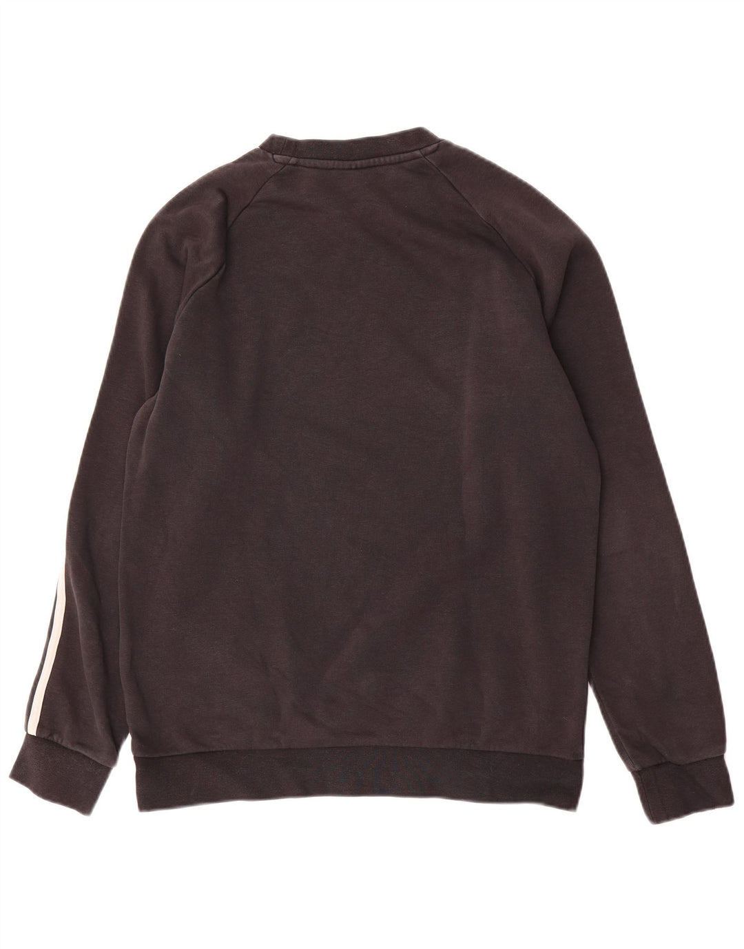 Adidas Mens Moletom Jumper Pequeno Algodão Preto