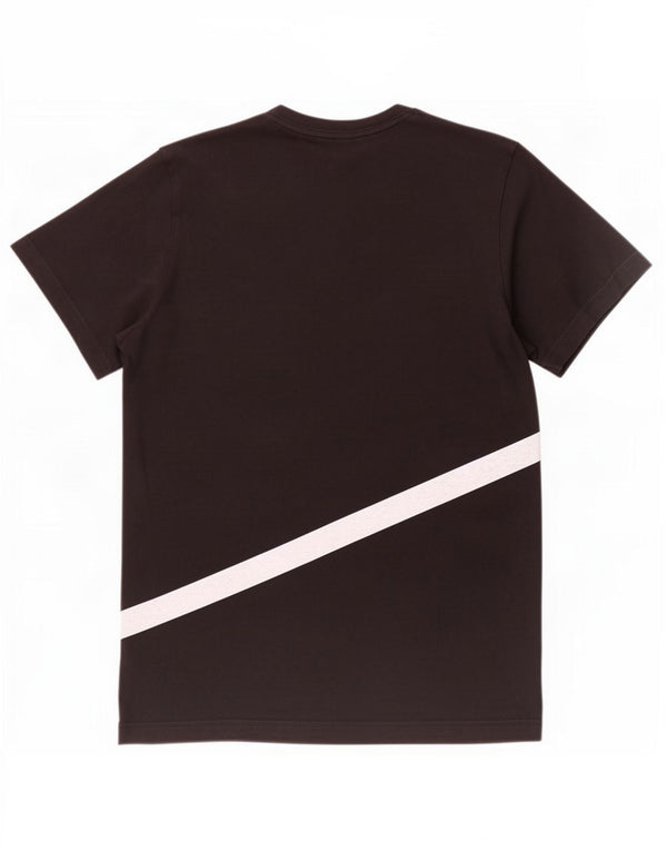 Adidas Mens Graphic T-Shirt Top Médio Algodão Preto
